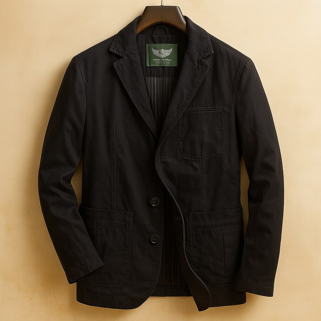 Versatile Modern Men's Cotton Utility Blazer