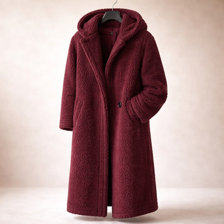 Elegant Warm Women's Hooded Long Coat