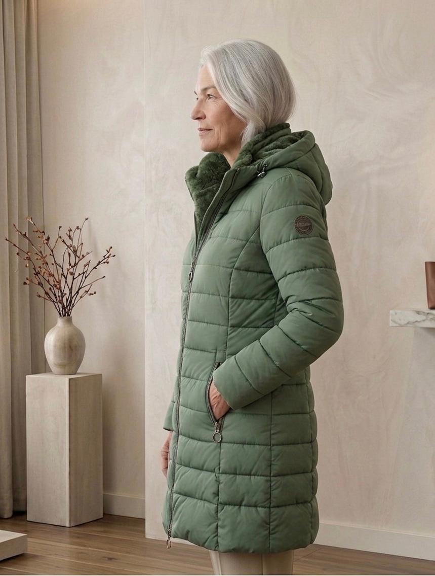 Warm Quilted A-Line Women's Winter Coat