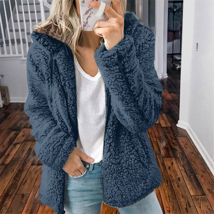 Cozy Hooded Women's Sherpa Coat