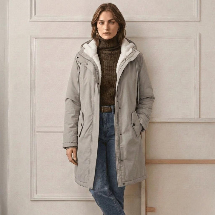 Waterproof Fleece-Lined Women's Long Parka