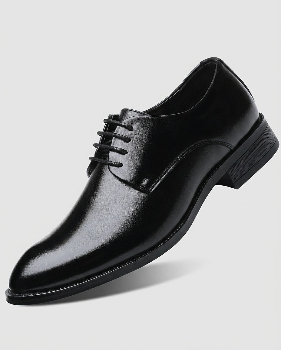 Men’s Pointed-Toe Lace-Up Dress Shoes - Front [Lystr 6a97f9363ac28cbfe0df01fe:front]