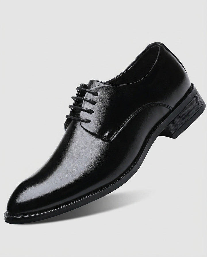 Men’s Pointed-Toe Lace-Up Dress Shoes - Front [Lystr 6a97f9363ac28cbfe0df01fe:front]