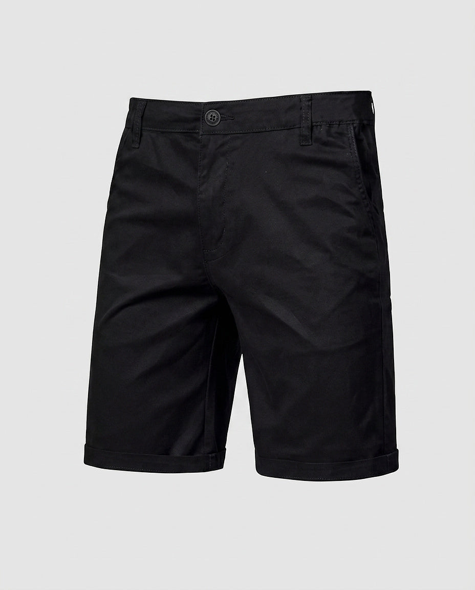 Men's Mid-Thigh Chino Shorts - Front [Lystr 6a9804423ac28cbfe0df021a:front]