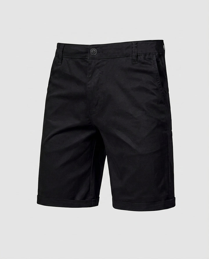 Men's Mid-Thigh Chino Shorts - Front [Lystr 6a9804423ac28cbfe0df021a:front]