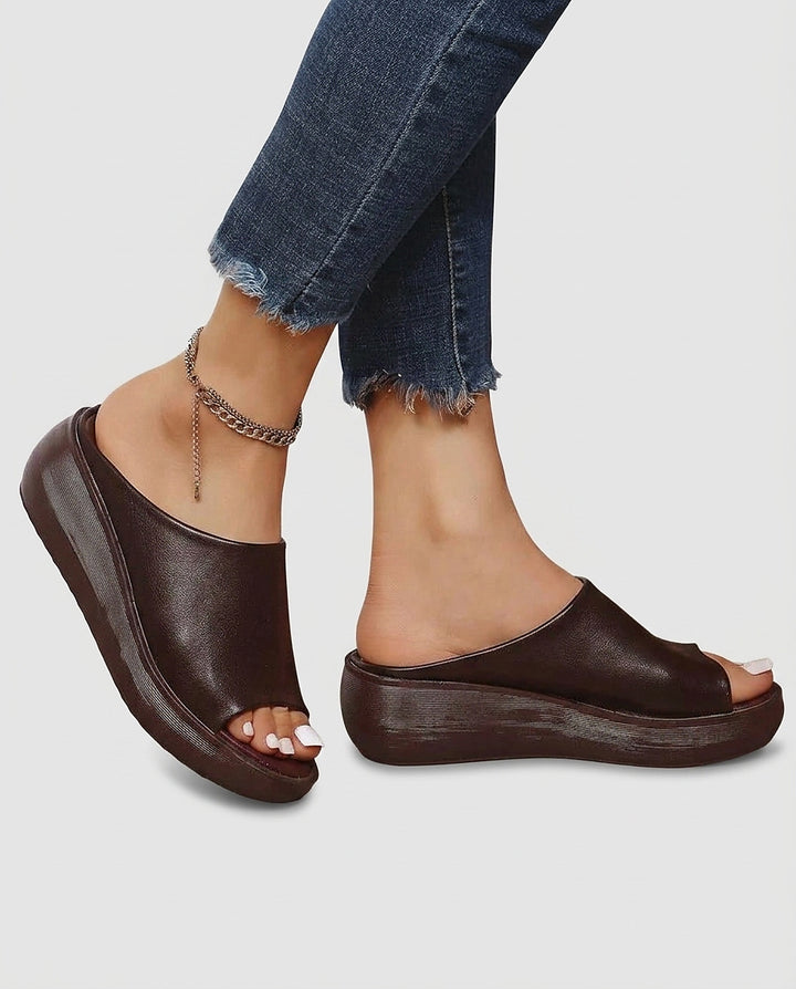 Women’s Slip-On Platform Sandals - Front [Lystr 6a981be142ca77f14a5b8ca0:front]