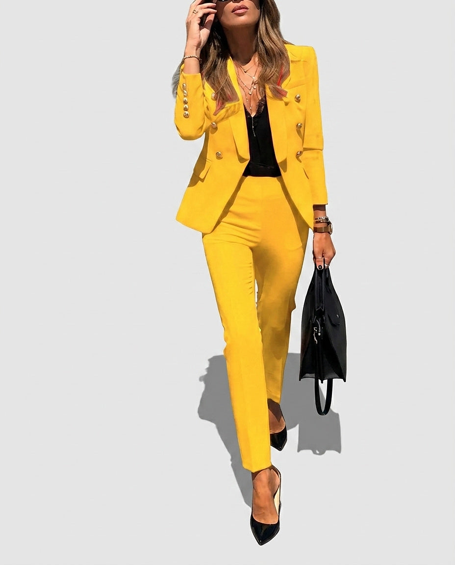 Women's Blazer and Trouser Set - Front [Lystr 6a981c6c42ca77f14a5b8cb1:front]