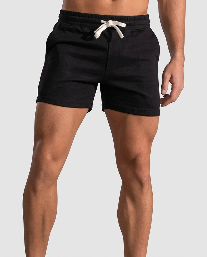 Men's Slim-Fit Shorts with Drawstring - Front [Lystr 6a981cc542ca77f14a5b8cb6:front]