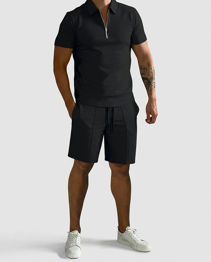 Men's Polo and Shorts Two-Piece Set - Front [Lystr 6a981cd442ca77f14a5b8cb9:front]