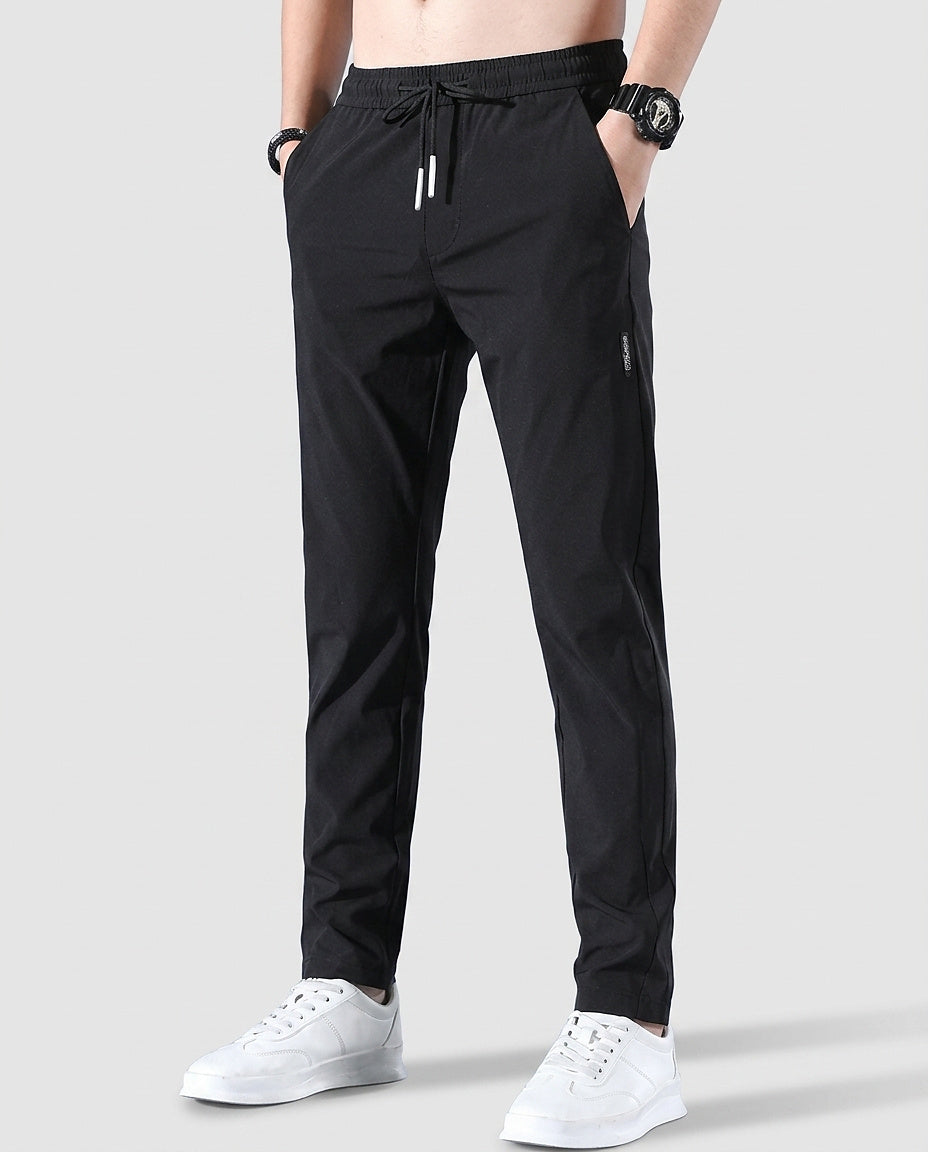 Men's Slim-Fit Tapered Trousers - Front [Lystr 6a990ed05e62b77f75a1334b:front]