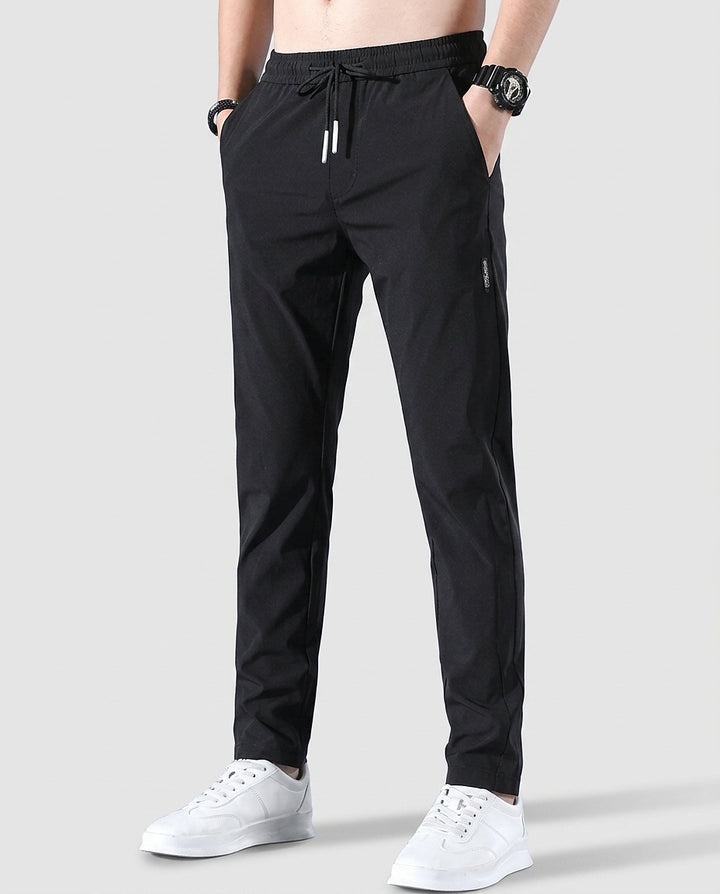 Men's Slim-Fit Tapered Trousers - Front [Lystr 6a990ed05e62b77f75a1334b:front]