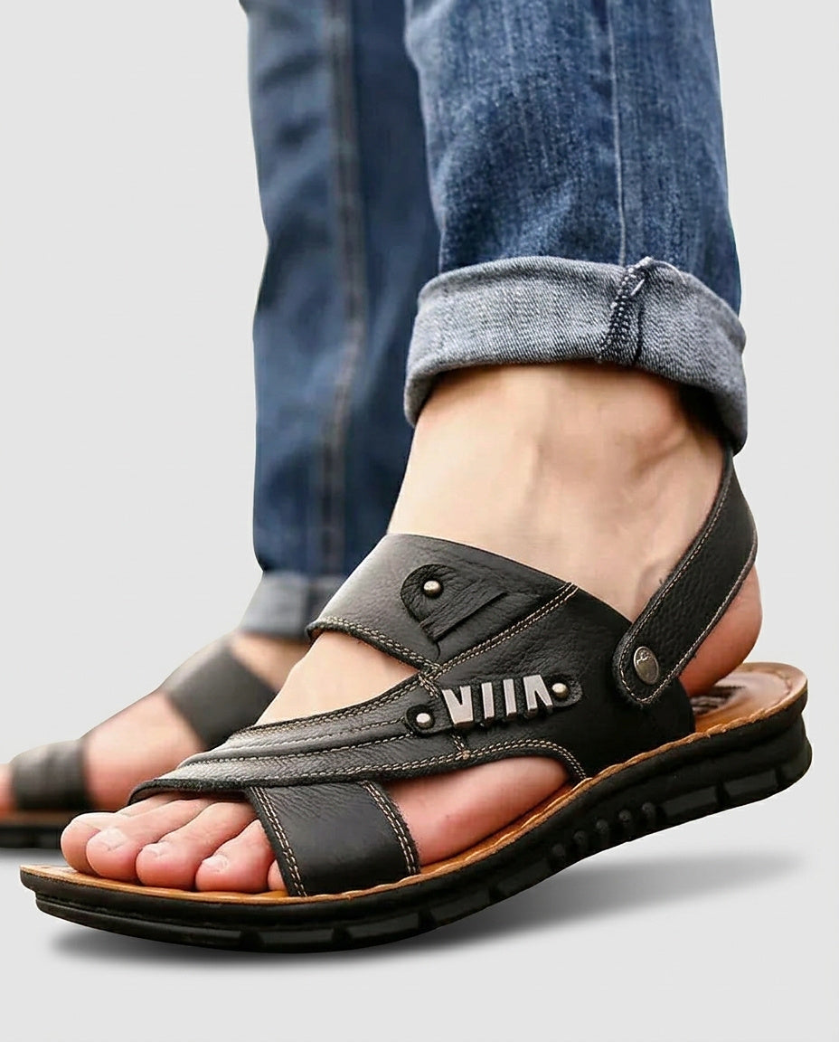 Men's Multi-Strap Convertible Sandals - Front [Lystr 6a990ed35e62b77f75a1334e:front]