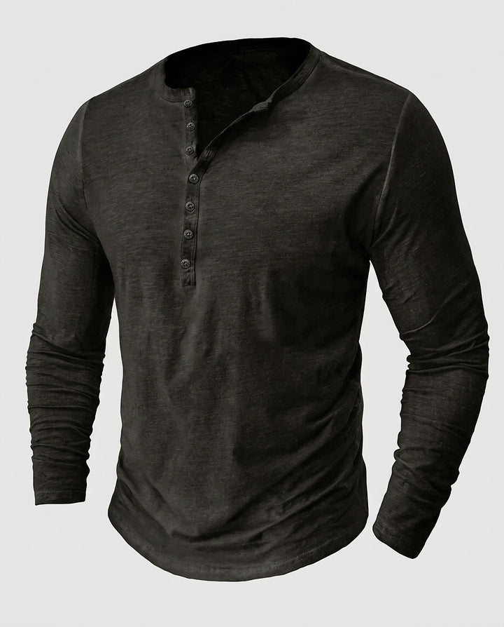 Men’s Long-Sleeve Slim-Fit Shirt - Front [Lystr 6a99120ccd771d58d2ffc9f7:front]
