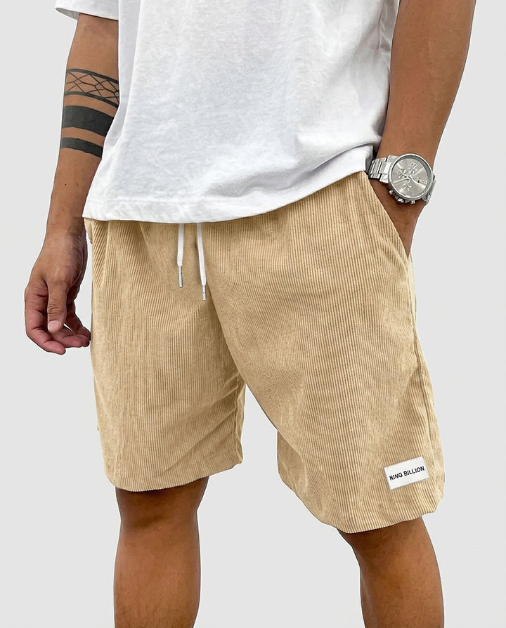 Men’s Corduroy Shorts with Drawstring - Front [Lystr 6a991661fefb28823f931b74:front]