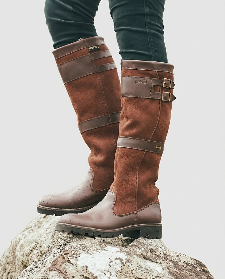 Women’s Tall Leather Boots - Front [Lystr 6a9920ccc05fc8a142a73cd9:front]