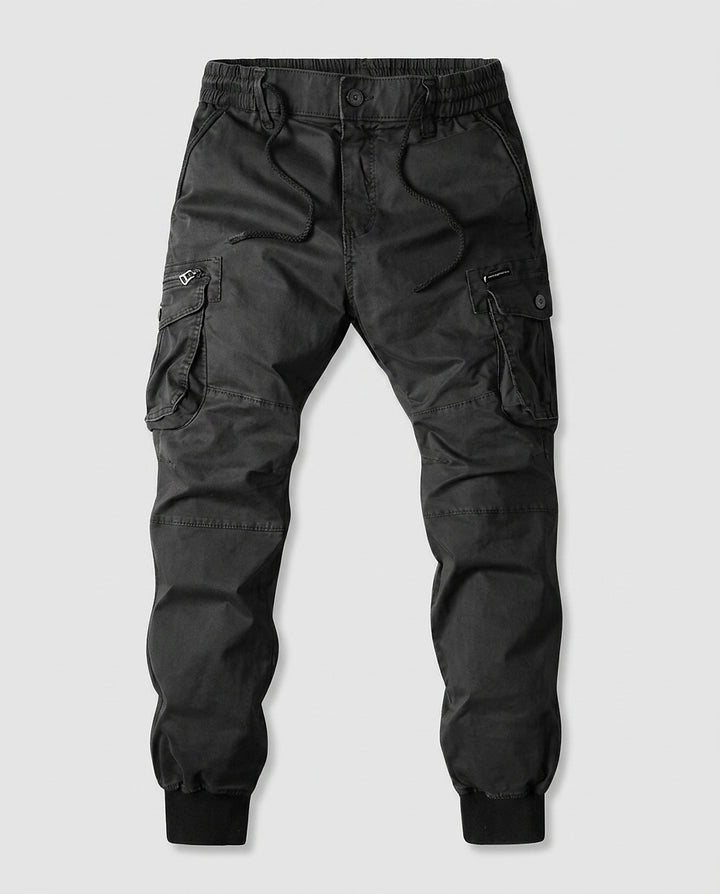 Men’s Cargo Joggers with Drawstring - Front [Lystr 6a9920e3c05fc8a142a73ce5:front]