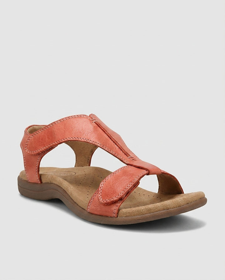 Women's Adjustable T-Strap Sandals - Front [Lystr 6a9920f1c05fc8a142a73ceb:front]