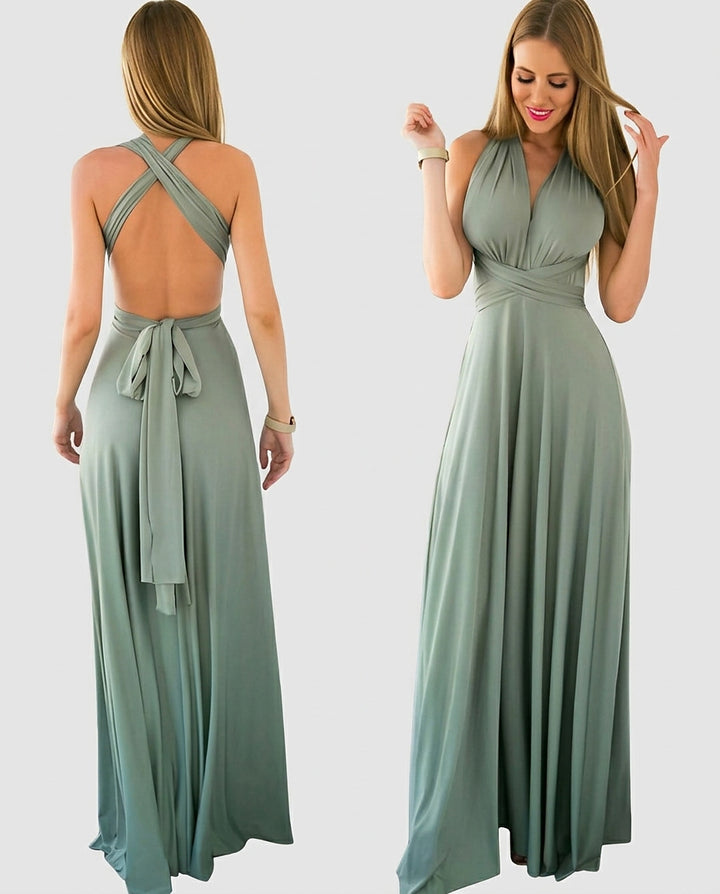 Women's Convertible Maxi Dress - Front [Lystr 6a992db38fb1eea96e728d73:front]