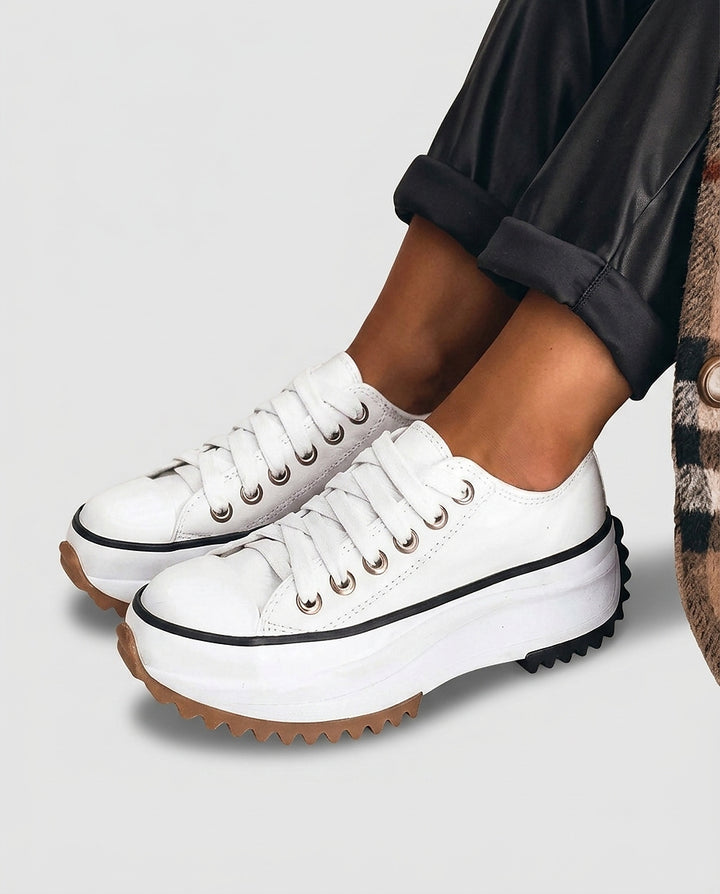 Women’s Low-Top Platform Sneakers with Jagged Outsole - Front [Lystr 6a9931da2f3340c9d26a8807:front]