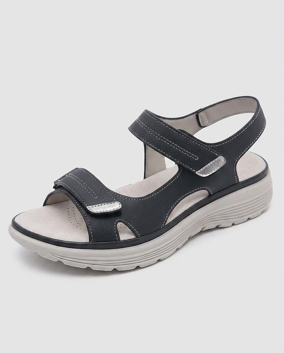 Women’s Open-Toe Sandals with Triple Adjustable Straps - Front [Lystr 6a9931e22f3340c9d26a880d:front]