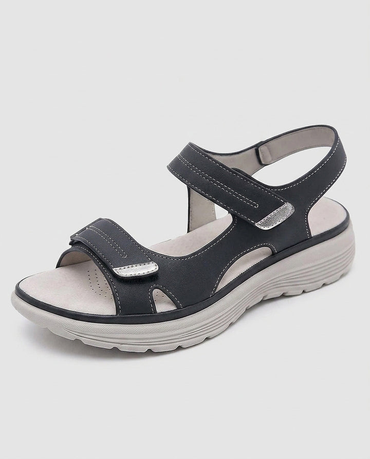 Women’s Open-Toe Sandals with Triple Adjustable Straps - Front [Lystr 6a9931e22f3340c9d26a880d:front]