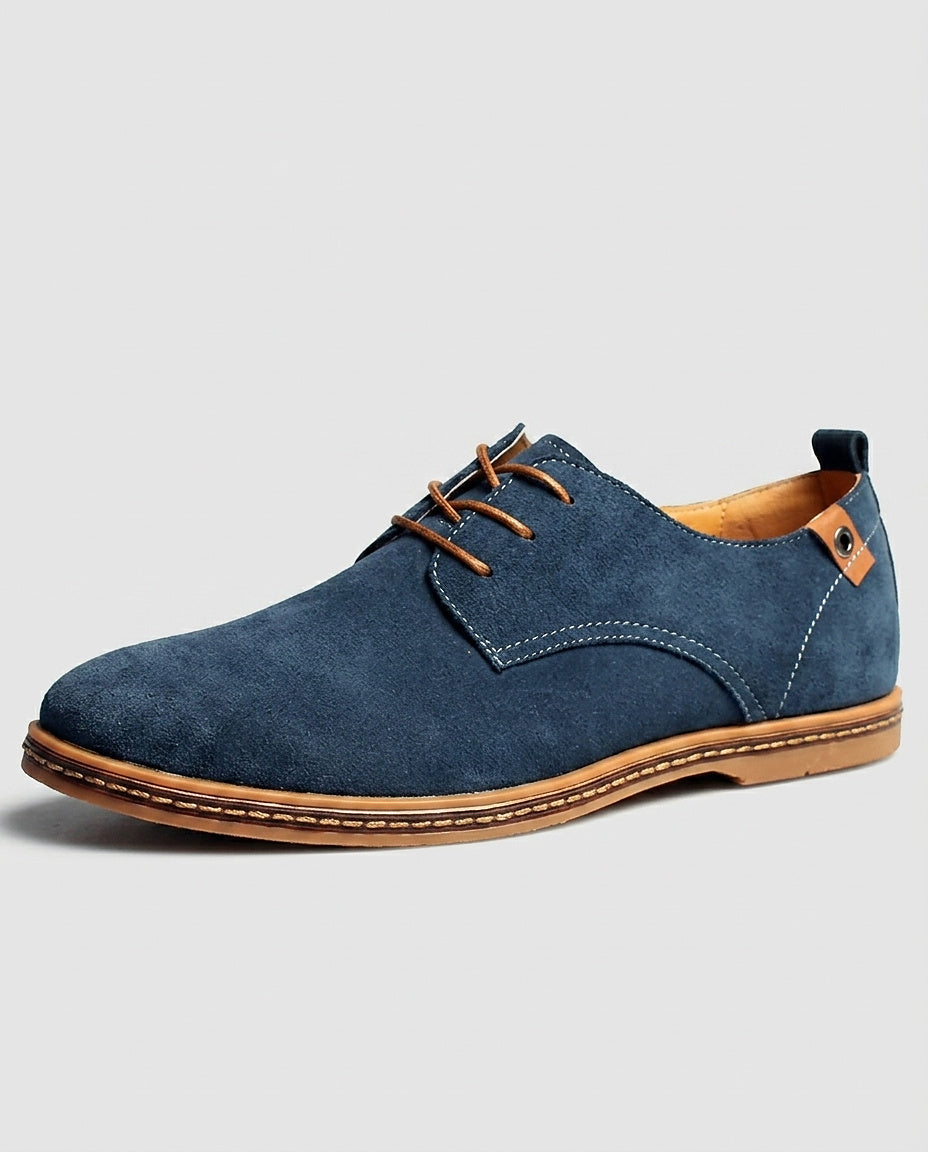 Men’s Suede Lace-Up Shoes - Front [Lystr 6a99327f2f3340c9d26a882b:front]