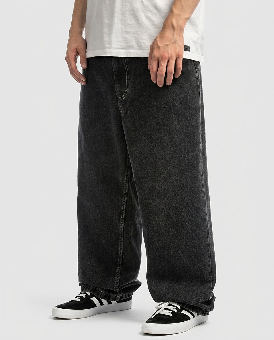 Men’s Baggy Denim Jeans - Front [Lystr 6a9933307ad28f61f25c99c2:front]