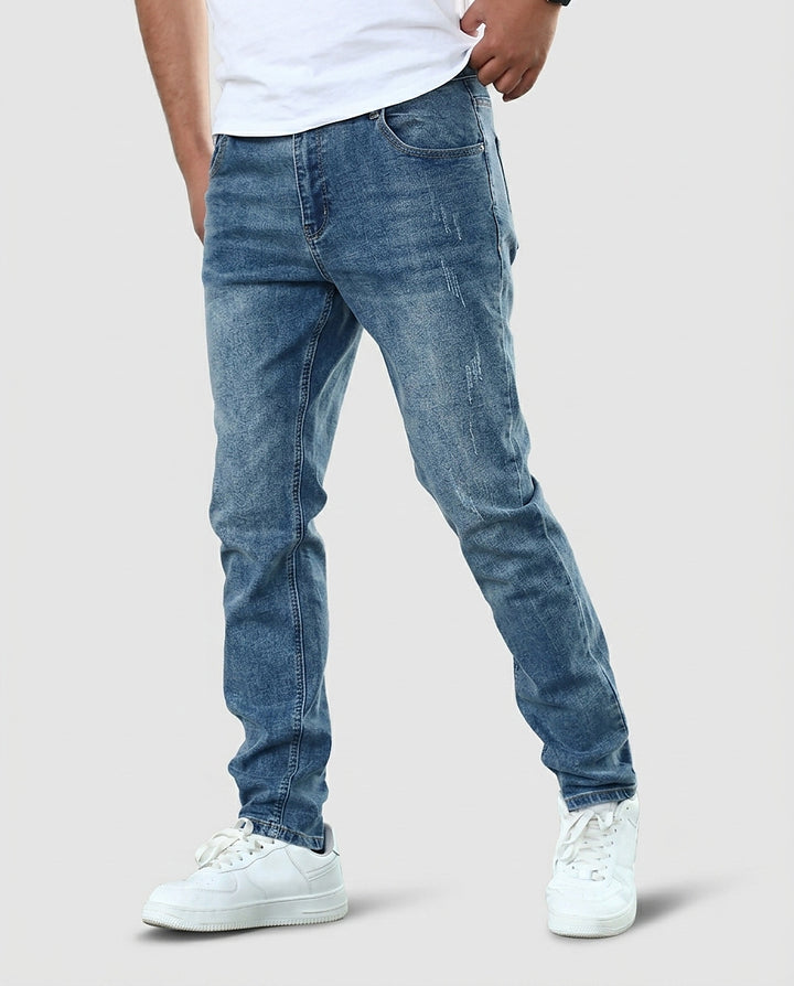 Men’s Slim-Fit Denim Jeans - Front [Lystr 6a99342b7ad28f61f25c99cb:front]