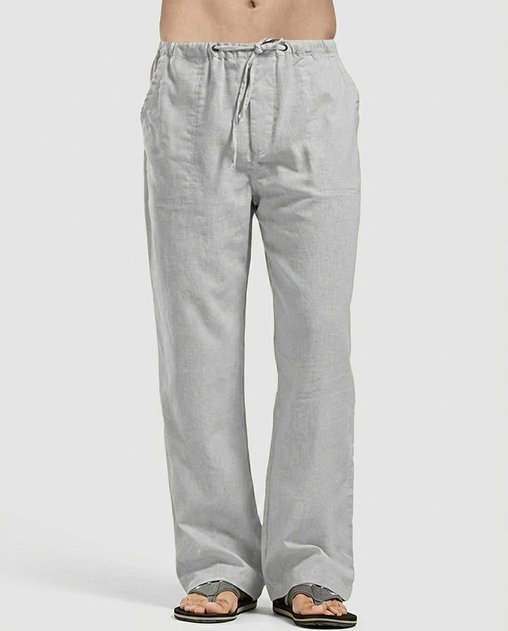 Men’s Straight-Leg Drawstring Pants - Front [Lystr 6a9935d47ad28f61f25c99ef:front]