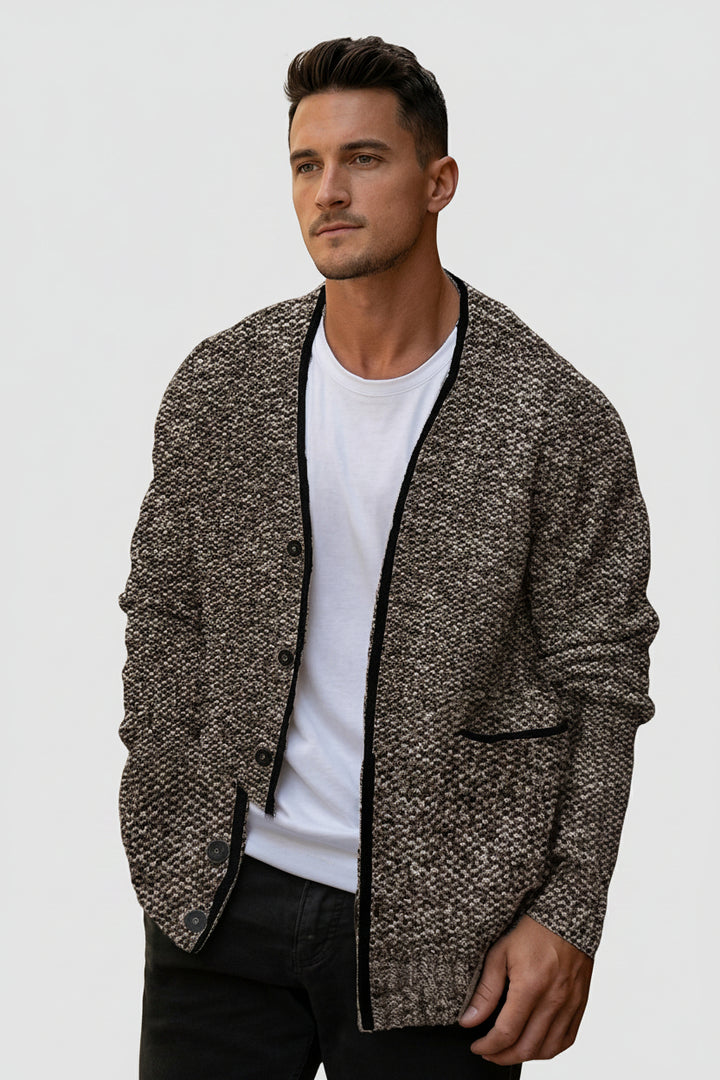 Men’s Cardigan with Buttons and Pocket - Front [Lystr 6a993977242ed5d7825cd8f9:front]