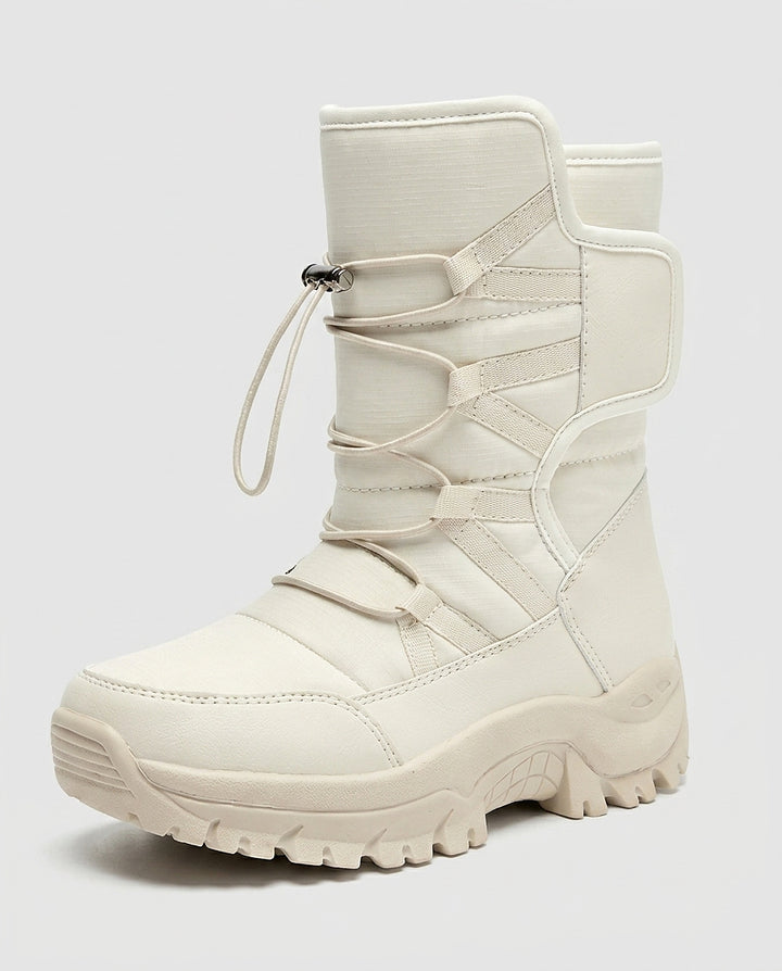 Women’s Mid-Calf Boots with Bungee Laces - Front [Lystr 6a993a5f52dd995085607424:front]