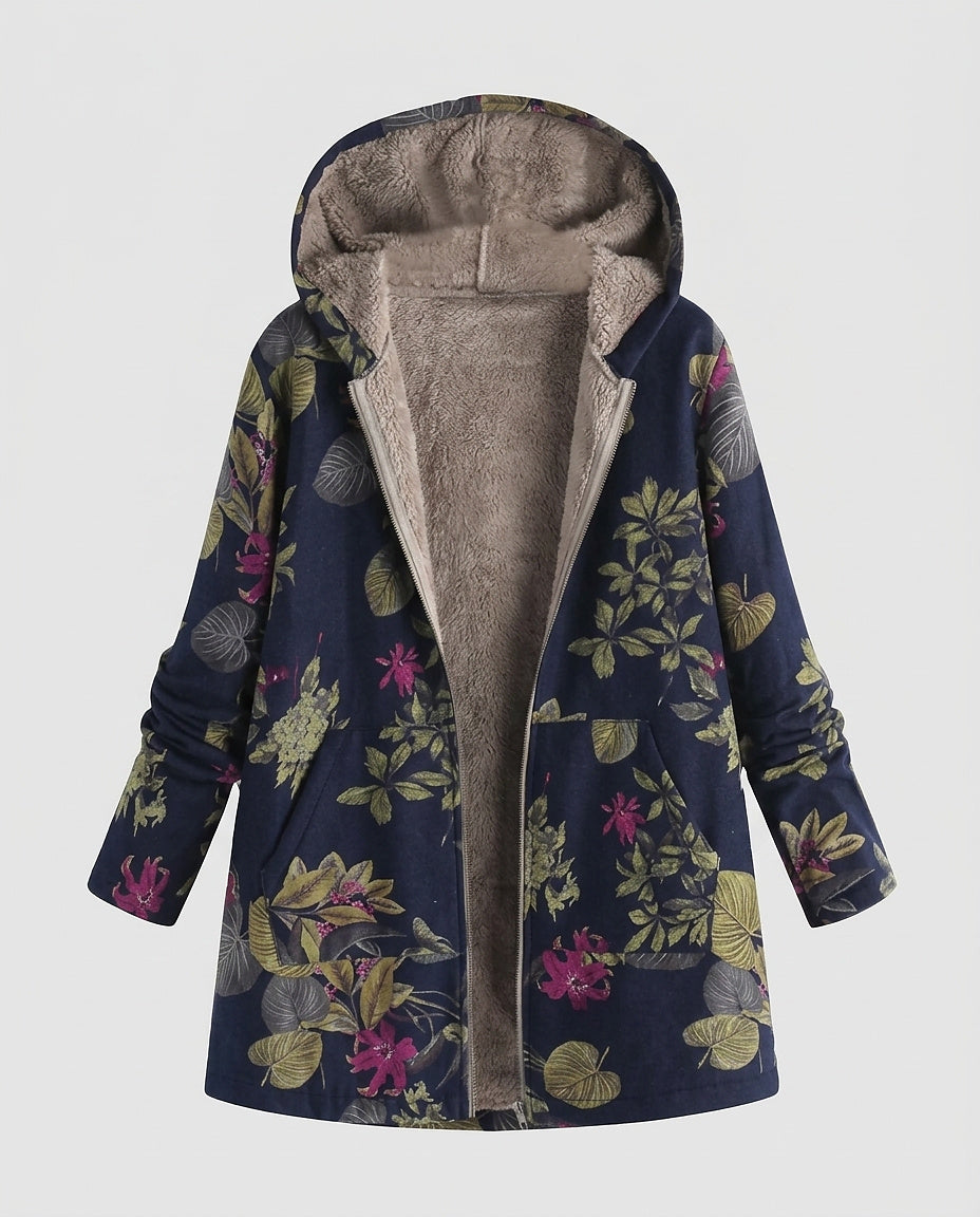 Women’s Jacket with Hood and Zipper - Front [Lystr 6a993a7352dd99508560742d:front]