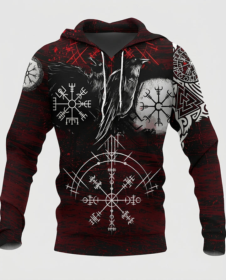Men’s Hoodie with Graphic Print - Front [Lystr 6a993ae7242ed5d7825cd90b:front]