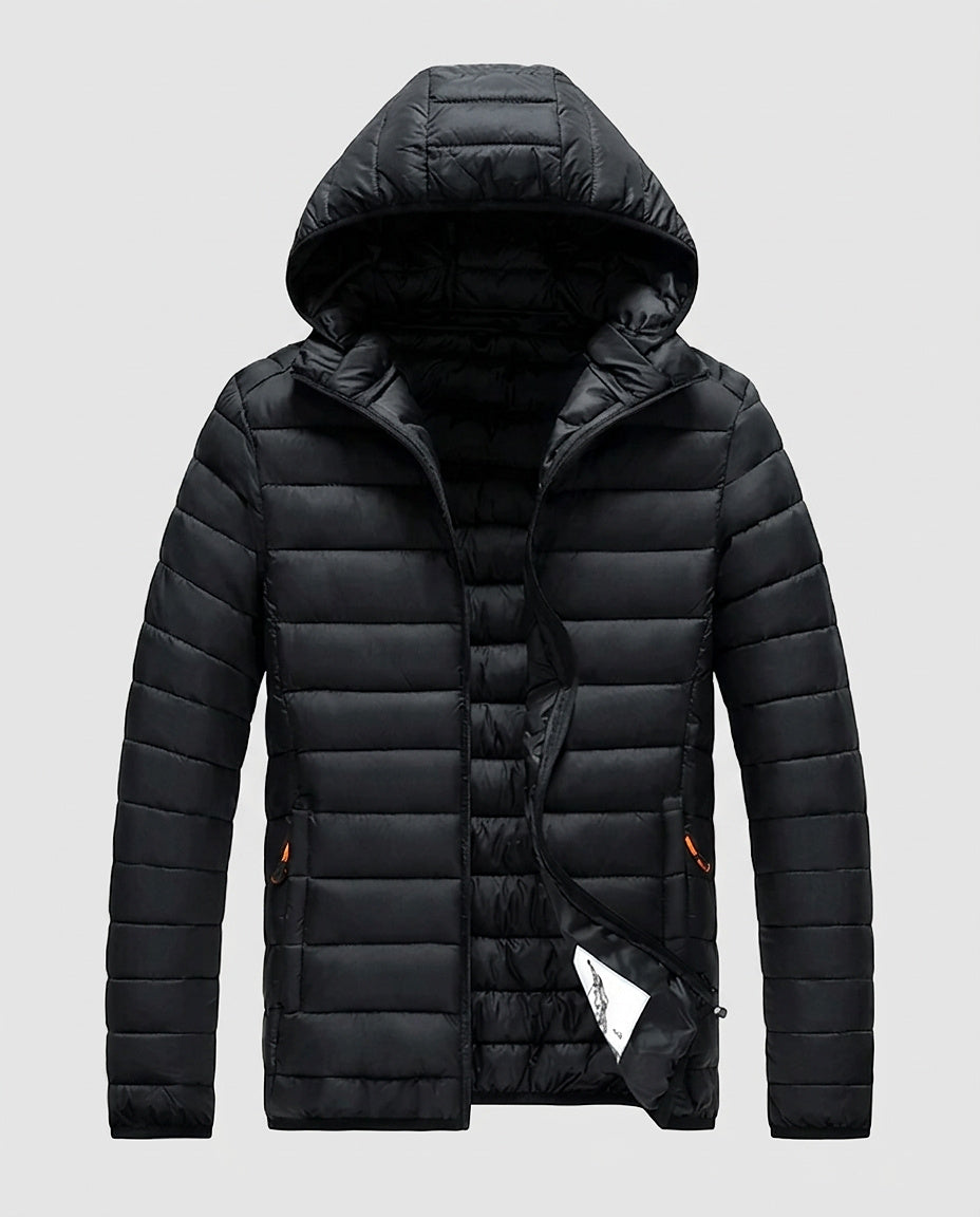 Women’s Quilted Jacket with Hood - Front [Lystr 6a993af6242ed5d7825cd911:front]