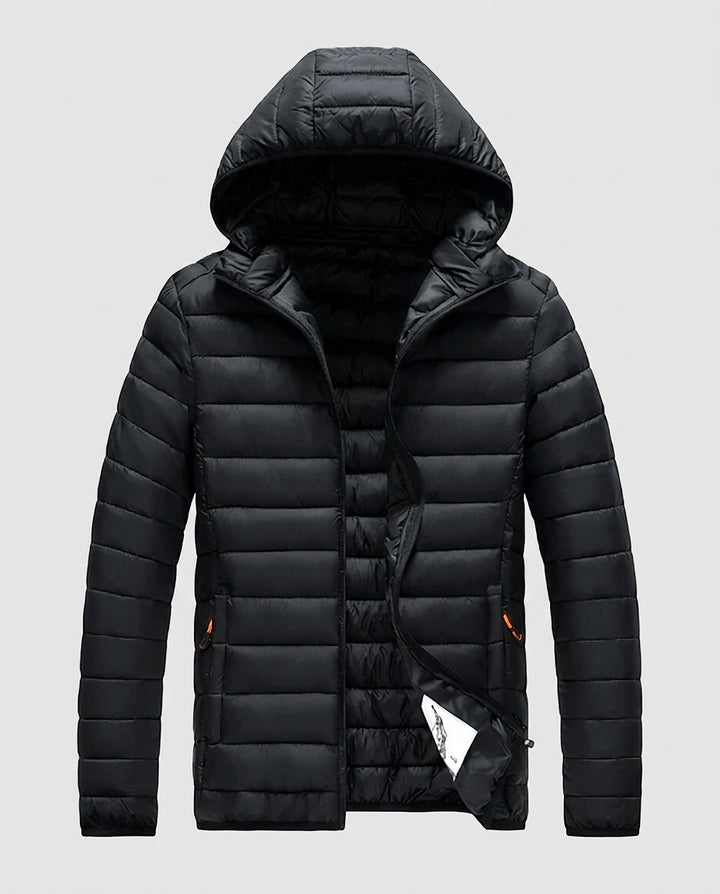 Women’s Quilted Jacket with Hood - Front [Lystr 6a993af6242ed5d7825cd911:front]