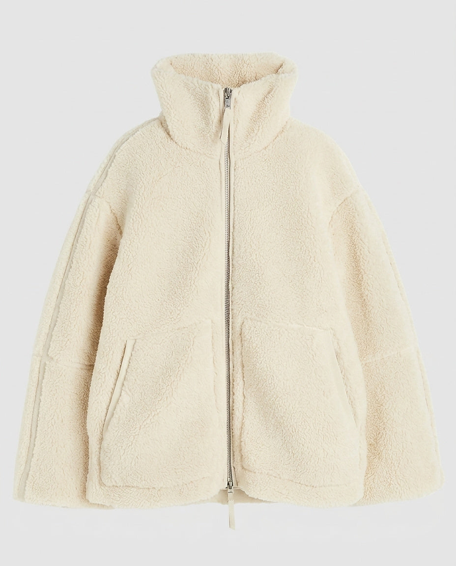 Women’s Jacket with Zipper and Stand-Up Collar - Front [Lystr 6a9950e19549a00b390c9aaf:front]