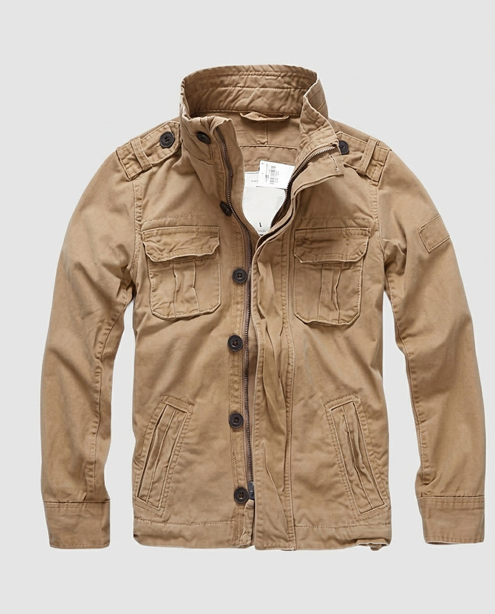 Men’s Jacket with Button Closure and Multiple Pockets - Front [Lystr 6a9950e69549a00b390c9ab2:front]