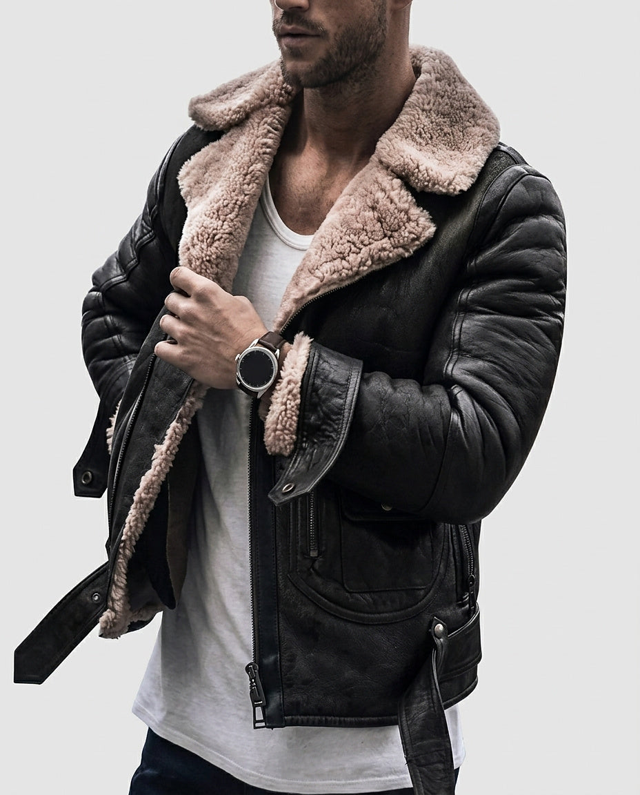 Men’s Jacket with Textured Lining - Front [Lystr 6a9950f59549a00b390c9ab8:front]