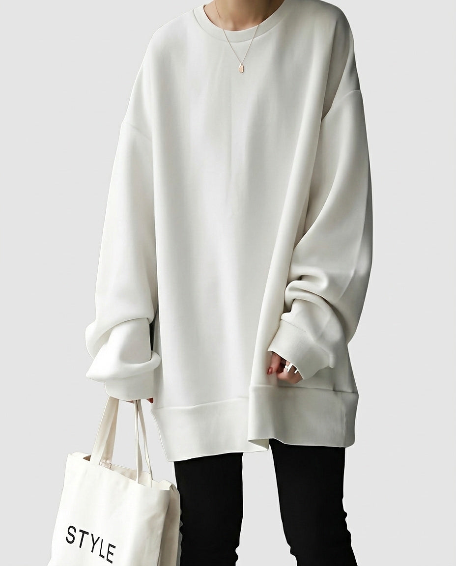 Women’s Sweater with Dropped Shoulder Seams - Front [Lystr 6a9951049549a00b390c9abe:front]