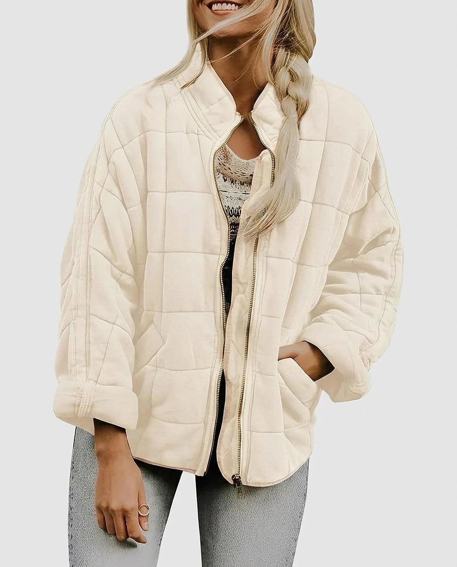 Quilted Women’s Jacket with Pockets - Front [Lystr 6a9951efa8cadf9640df20d6:front]