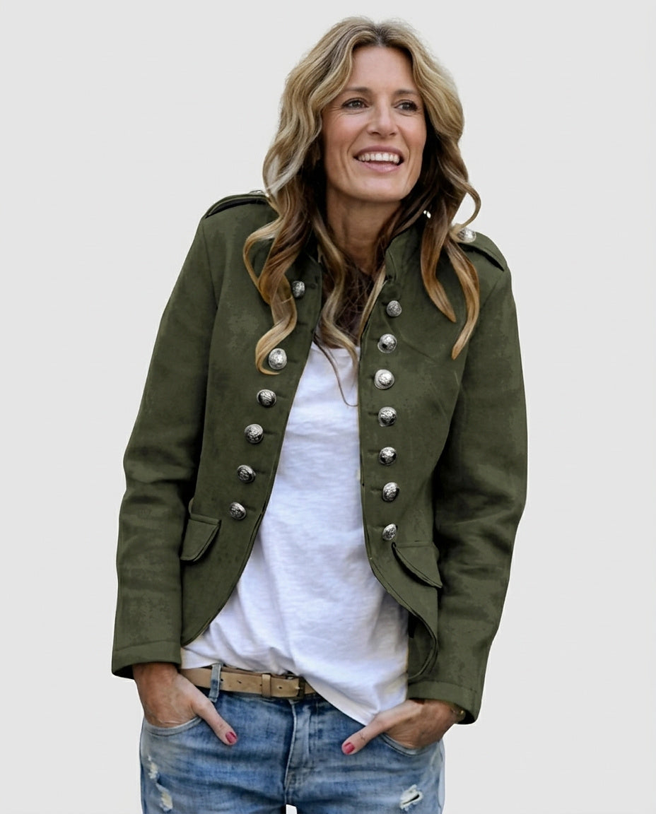 Women’s Jacket with Decorative Buttons - Front [Lystr 6a9953d5f7fcc27982116ce6:front]