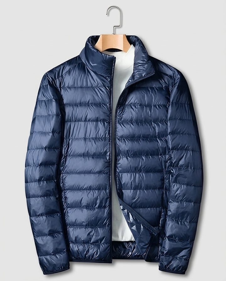 Men’s Quilted Jacket with Stand-Up Collar - Front [Lystr 6a9953d9f7fcc27982116ce9:front]