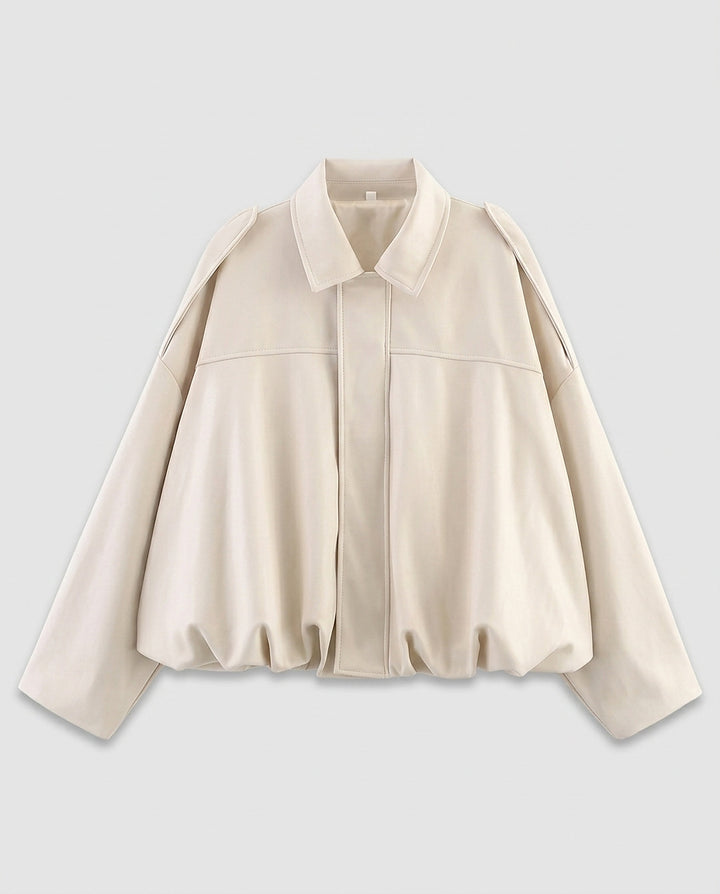 Women’s Short Jacket with Collar - Front [Lystr 6a99546f4672f3a84be79e8a:front]