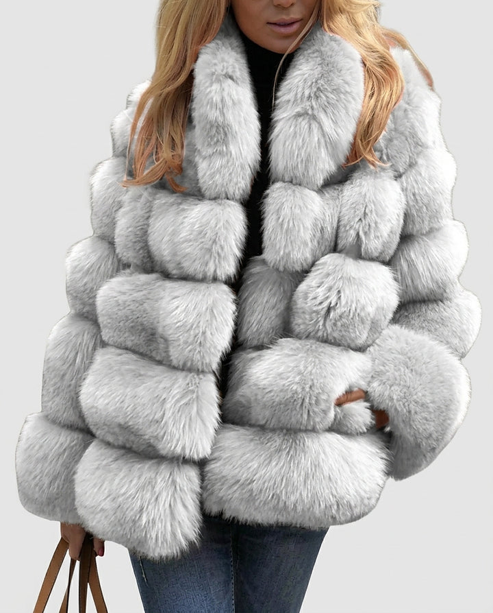 Women’s Textured Winter Jacket - Front [Lystr 6a995983f7fcc27982116d0d:front]