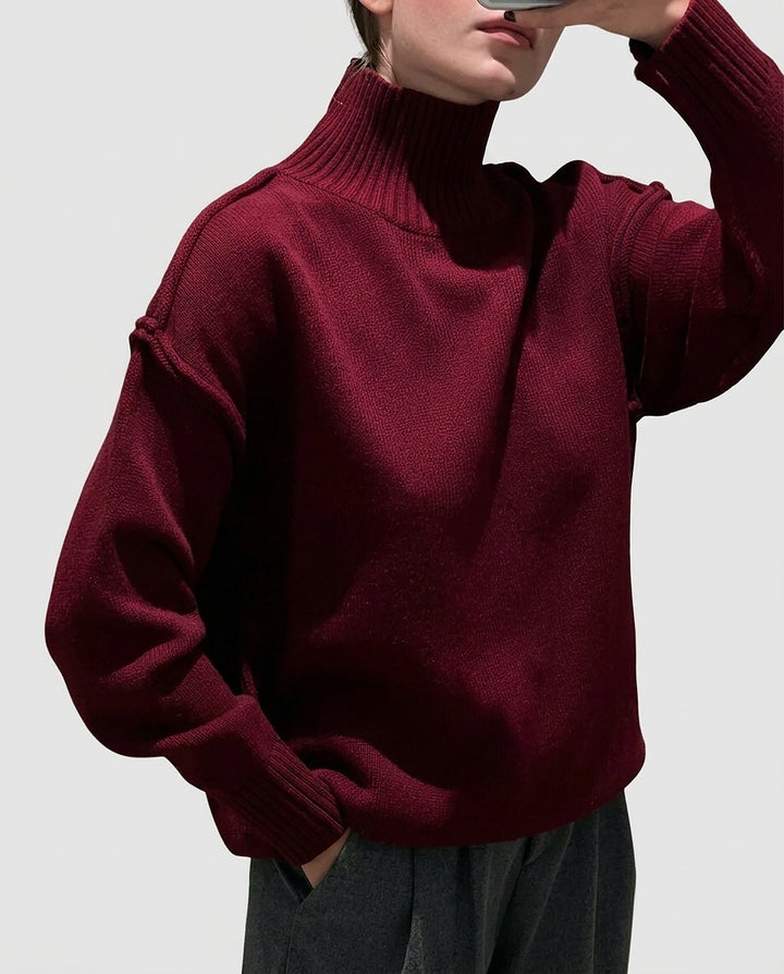 Women’s Ribbed Turtleneck Sweater - Front [Lystr 6a995987f7fcc27982116d10:front]