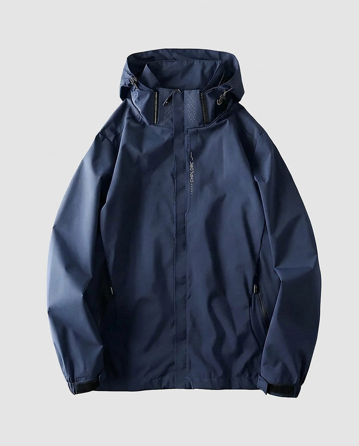 Men's Hooded Jacket with Zip Pockets - Front [Lystr 6a995e1426ff0cdd9206e2a7:front]