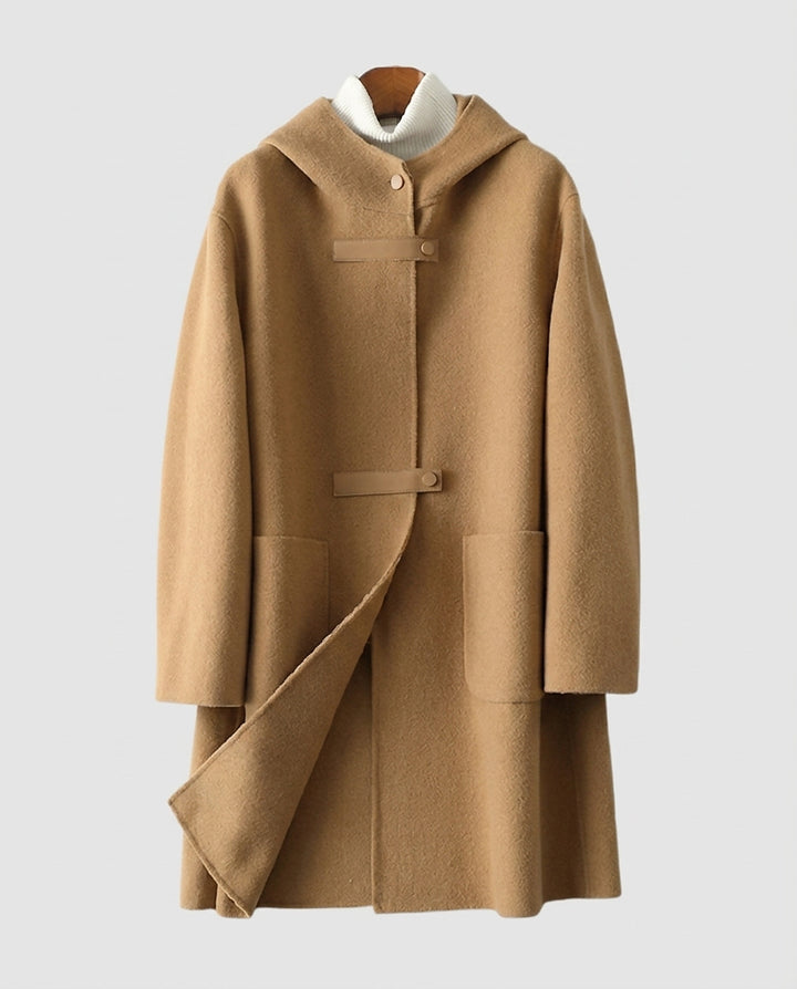 Women's Long Hooded Coat - Front [Lystr 6a995fc2a67f50e1cd3c50c2:front]