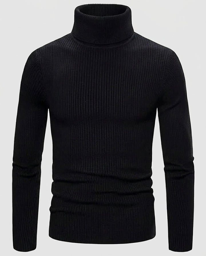 Men’s Ribbed Turtleneck Sweater - Front [Lystr 6a99609ca67f50e1cd3c50e0:front]