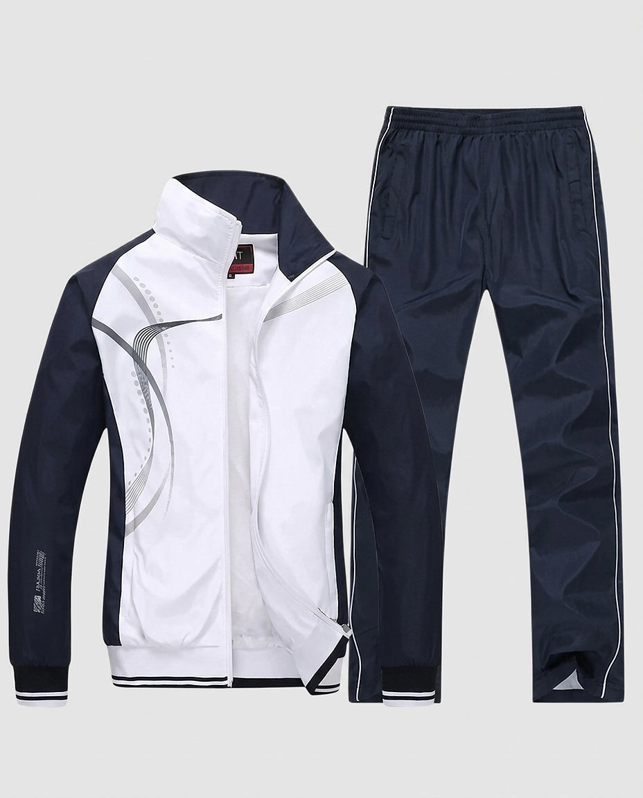 Men’s Jacket and Trousers Set with Graphic Print - Front [Lystr 6a9960cca67f50e1cd3c50f8:front]