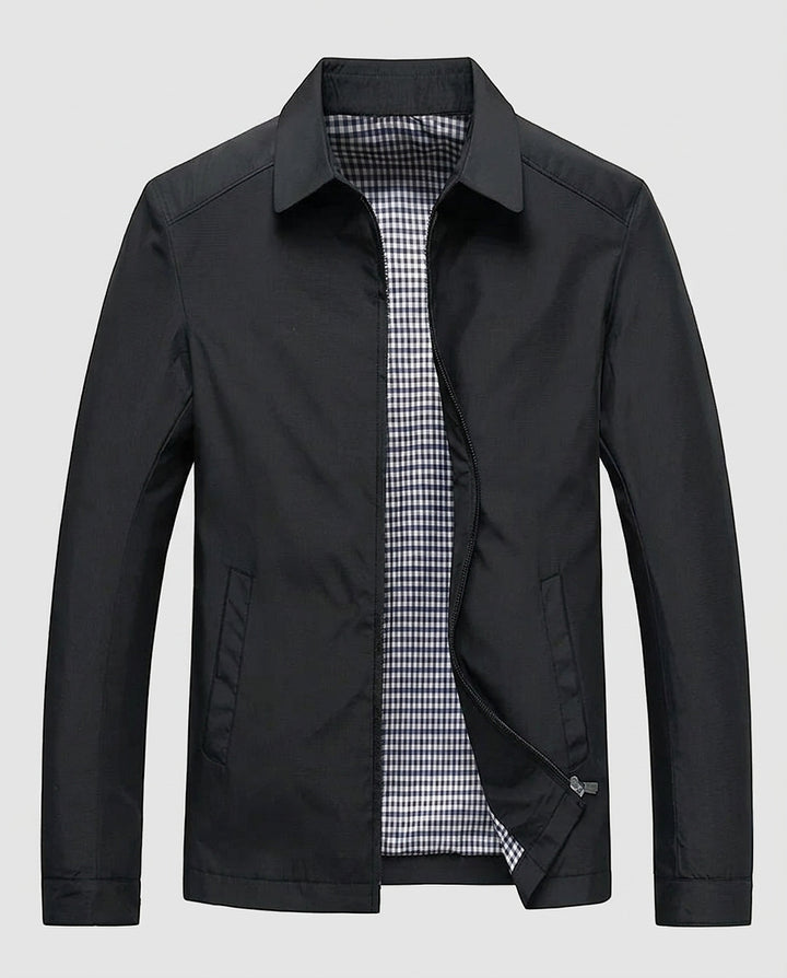 Men’s Jacket with Folded Collar - Front [Lystr 6a9961ad477266cd33aeb9d0:front]